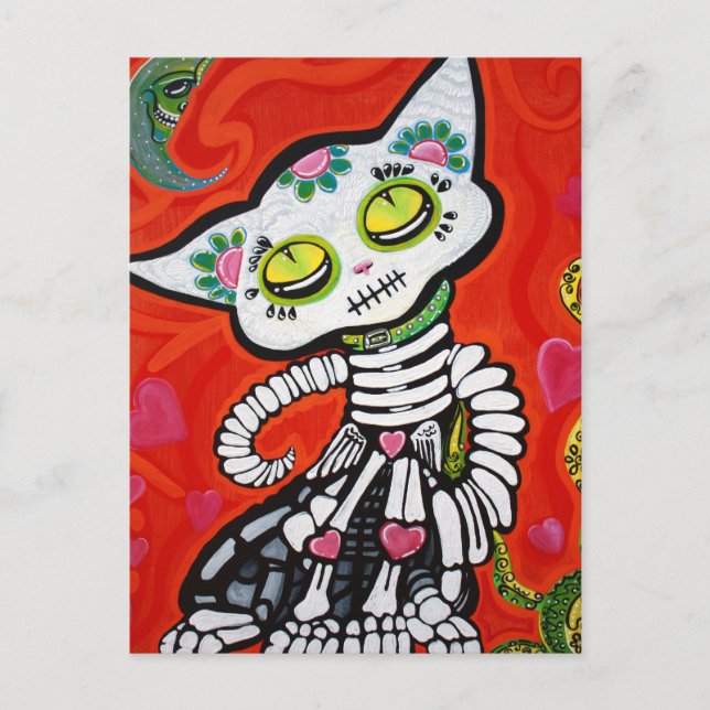Gato De Los Muertos Postkarte (Vorderseite)