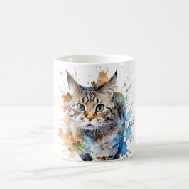 Gato en movimiento: belleza y gracia kaffeetasse