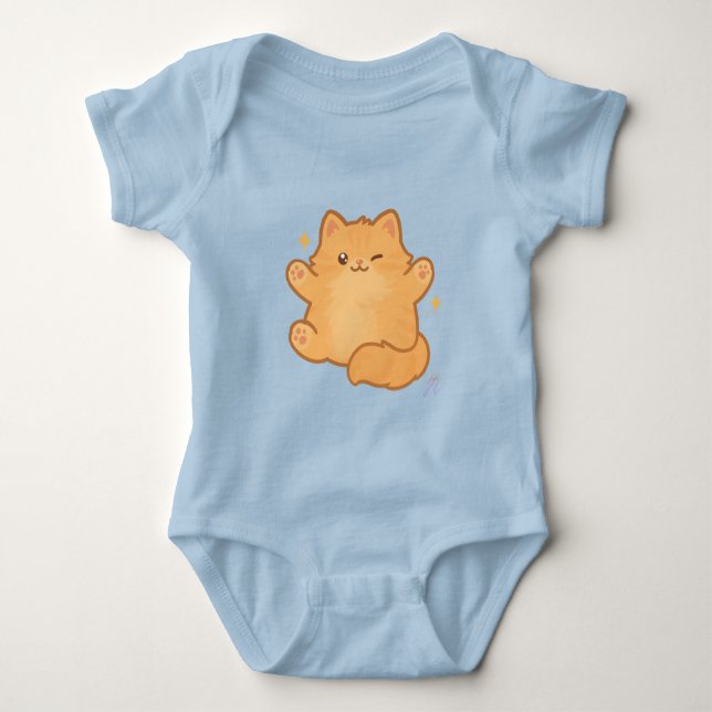 Gato Fofo Baby Strampler (Vorderseite)