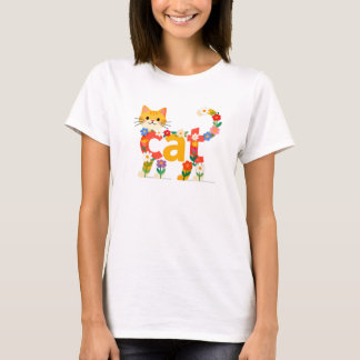 Gato fofo pet animal T-Shirt