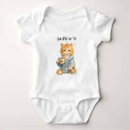 gato modelo baby strampler