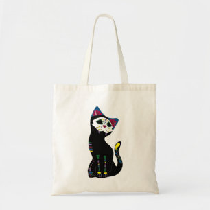 "Gato Muerto" Dia De Los Muertos Style Tragetasche