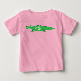 Gator Alligator Crocodile Kinder 1. Geburtstag Par Baby T-shirt