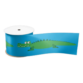 Gator Alligator Crocodile Kinder 1. Geburtstag Par Satinband
