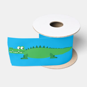 Gator Alligator Krokodile Kinder 1. Geburtstag Par Satinband