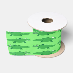 Gator Alligator Krokodile Kinder 1. Geburtstag Par Satinband