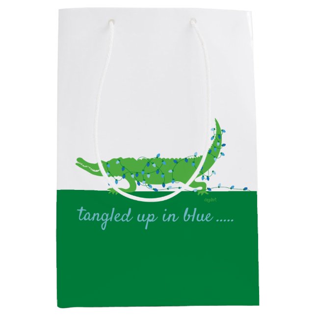 Gator Blues Mittlere Glossartasche Geschenktüte (Vorderseite)