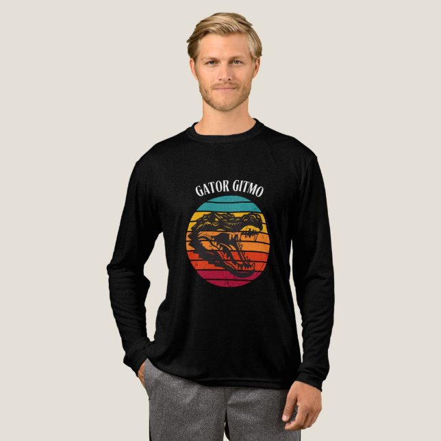Gator crocodile Tri-Blend shirt (Volle Vorderseite)