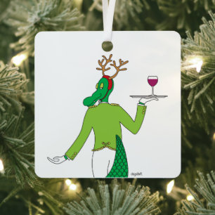 Gator-Feiertags-Weihnachtsbaumanhänger Ornament Aus Metall