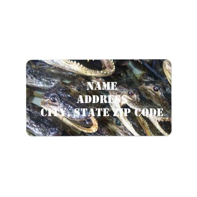 Gator Head Address Labels Adressaufkleber (Vorne)