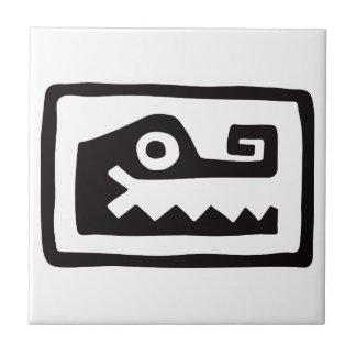 Gator, mexikanische Hieroglyph(Maya) Fliese