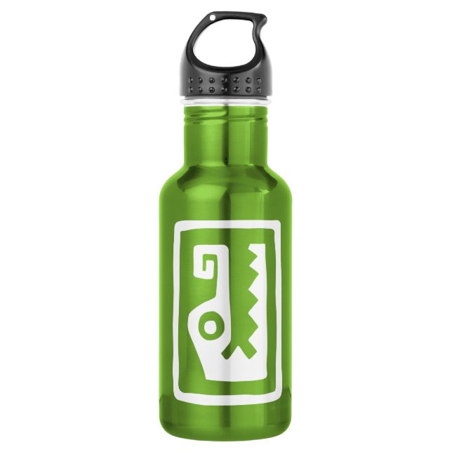Gator, mexikanische Hieroglyph(Maya) Trinkflasche (Vorderseite)