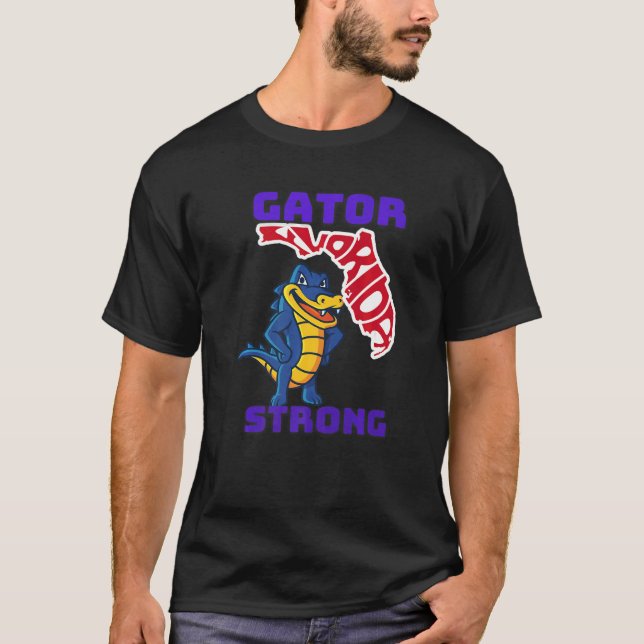 Gator Strong Florida Alligator Crocodile Zoo Anima T-Shirt (Vorderseite)