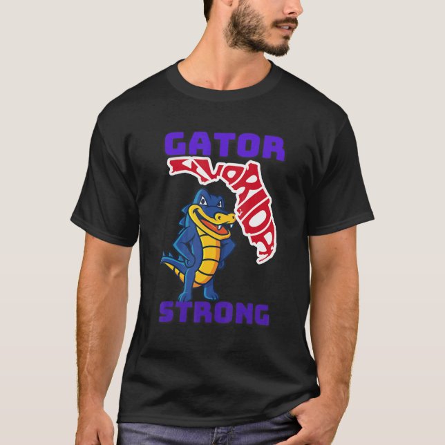 Gator Strong Florida Alligator Crocodile Zoo Anima T-Shirt (Vorderseite)