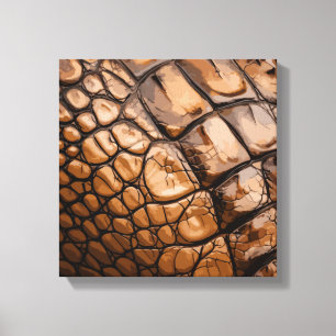 Gator Textur Leinwanddruck