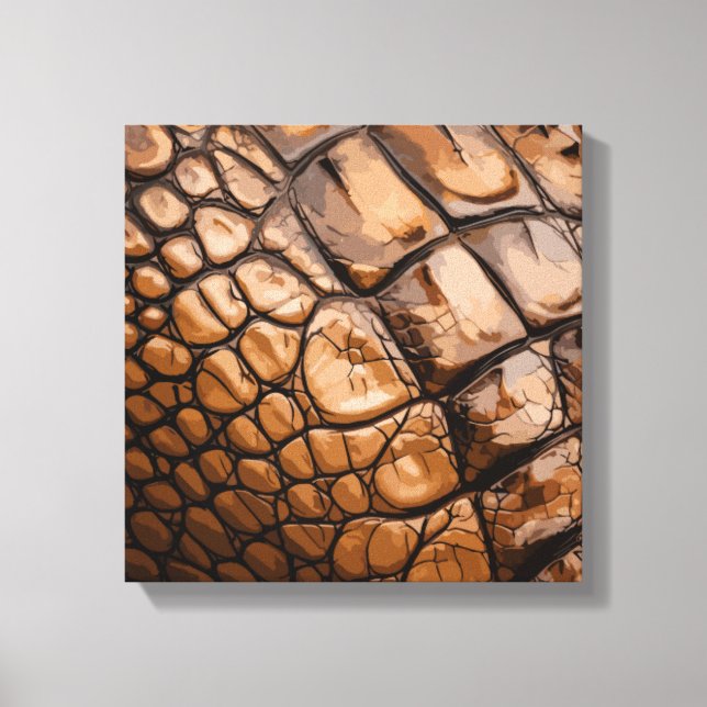 Gator Textur Leinwanddruck (Vorderseite)