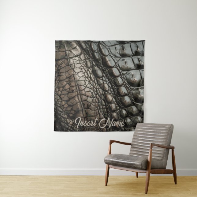 Gator Textur Wandteppich (Beispiel)