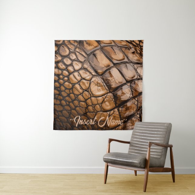 Gator Textur Wandteppich (Beispiel)