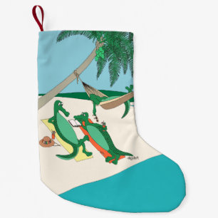 Gator Tropical Christmas Strumpf Kleiner Weihnachtsstrumpf