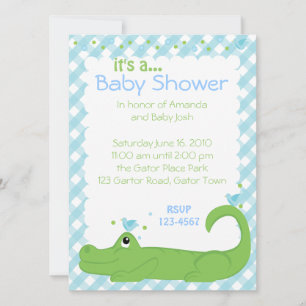 Gator und Blauvögel Einladung