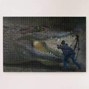 Gator und Fotograf Puzzle