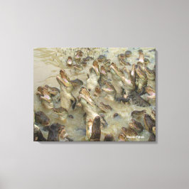 Gatorfütterung Leinwanddruck