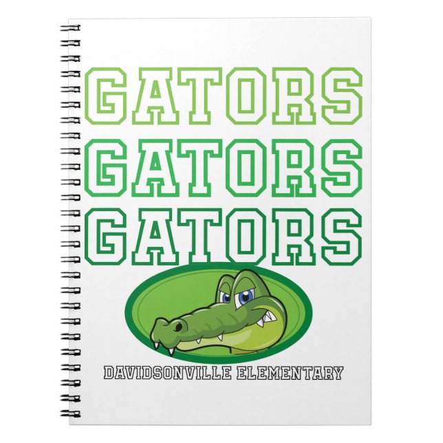 Gators Gators Notebook Notizblock (Vorderseite)