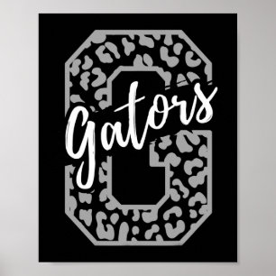 Gators Mascot School Sport Fan Team Geist Herz Poster