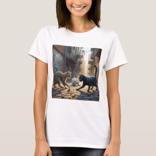 Gatos callejeros T-Shirt (Vorderseite)