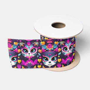 😻 Gatos de Muertos Fiesta Satinband