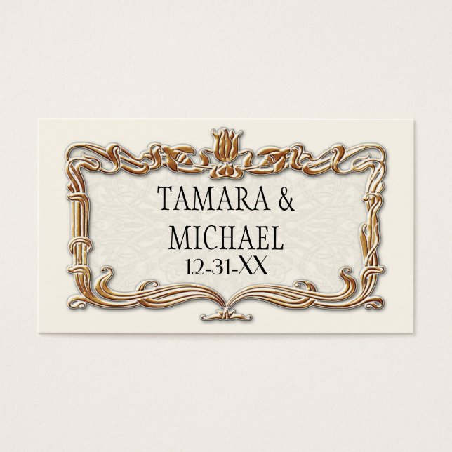 Gatsby Art Deco Jugendstil Imitate Golden Tulip (Vorderseite)