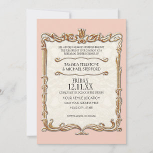 Gatsby Art Deco Jugendstil Imitate Golden Tulip Einladung