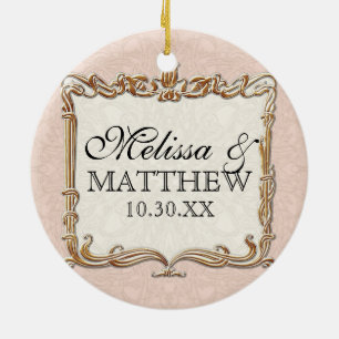 Gatsby Art Deco Jugendstil Imitate Golden Tulip Keramik Ornament