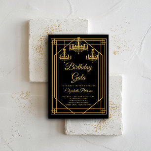 Gatsby Art Deco Roaring Kronleuchter zum Geburtsta Einladung
