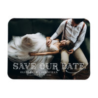 Gatsby Art Deco Schriftzug Foto Save-the-Date