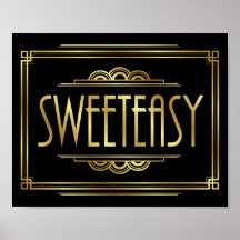 Gatsby Art Deco SWEETEASY Signature Print