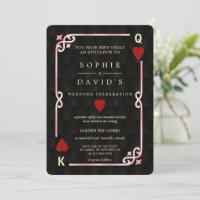 Gatsby Casino Las Vegas Pink Black Poker Wedding
