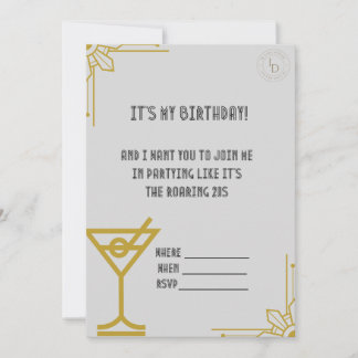 Gatsby - Geburtstagseinladung zum Roaring Twenties Einladung