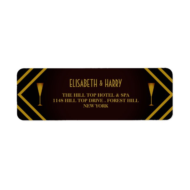 Gatsby Gold 2020er Hochzeit (Vorne)