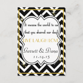 Gatsby Gold Wedding Suite Danke Party Table Einladung