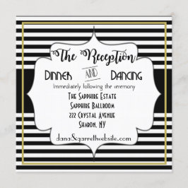 Gatsby Gold Wedding Suite Empfang Details einfügen Einladung