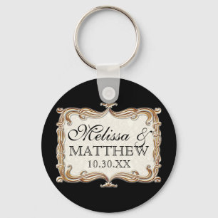 Gatsby Kunst-Deko Nouveau Spitze-Imitat-Goldtulpe Schlüsselanhänger