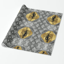 Gatsby Prallplatten-Kunst-Deko-Verpackungs-Papier
