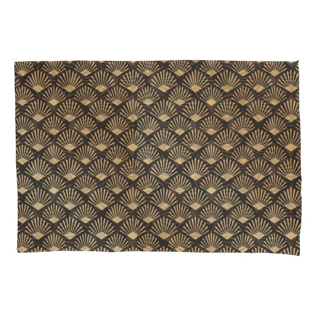 Gatsby Style Art Deco Lüftermuster Kissenbezug (Vorderseite)