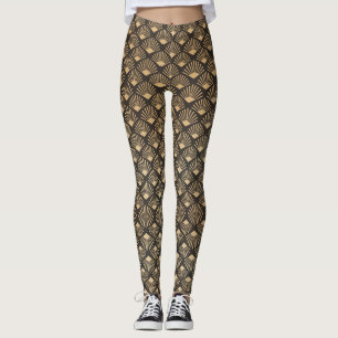 Gatsby Style Art Decoder Lüftermuster Leggings