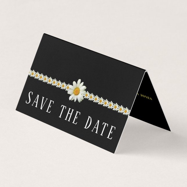 Gatsby Style Floral, Foto Save the Date Card Visitenkarten (Vorderseite)