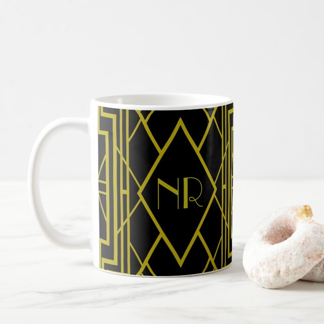 Gatsbylike - schwarz kaffeetasse (Mit Donut)