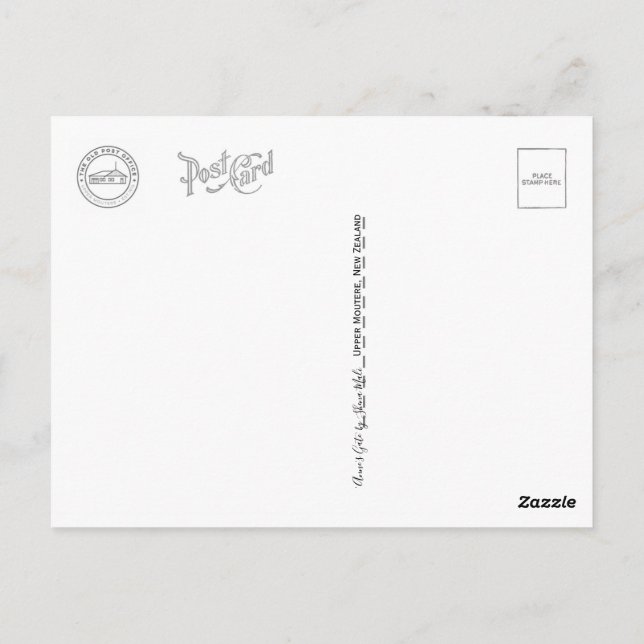 Gatter Postkarte (Rückseite)