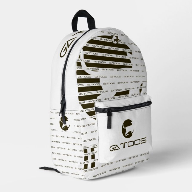 GATTOOS BEDRUCKTER RUCKSACK (Rückseitige Ecke links)