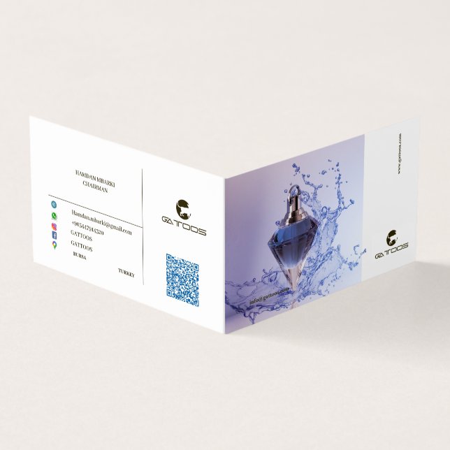 GATTOOS-Faltenkarte Visitenkarten (Vorderseite)